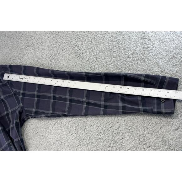 SULLEN Craft COLLECTIVE BUTTON-UP FLANNEL SHIRT Grey Black Men Size XL - Picture 12 of 16